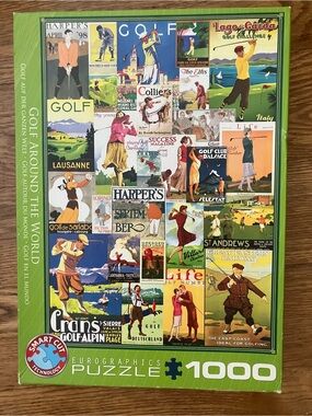 Eurographics Golf Around the World 1000-Piece Jigsaw Puzzle - Green